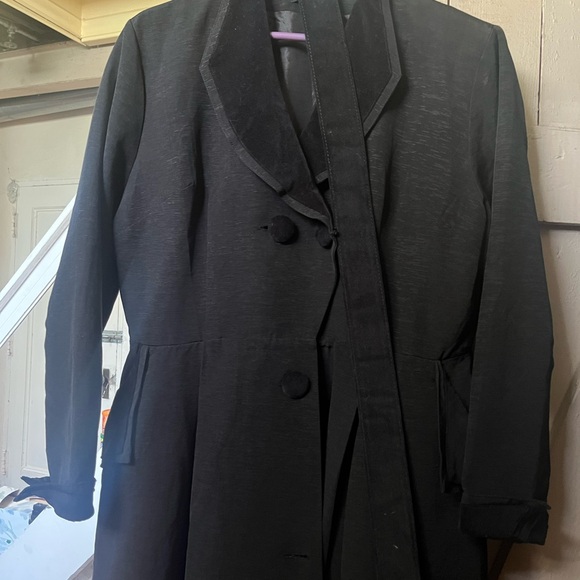 Trashy Diva Black Fontaine Double-Breasted Coat 18 - Picture 3 of 4